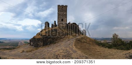 Medieval Castle In The Czech Republic On A Hill