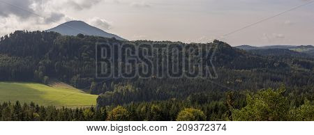 View From The High Hill In The Czech Republic