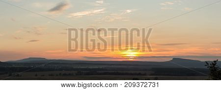 View From The High Hill In The Czech Republic