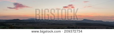 View From The High Hill In The Czech Republic