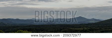 View From The High Hill In The Czech Republic