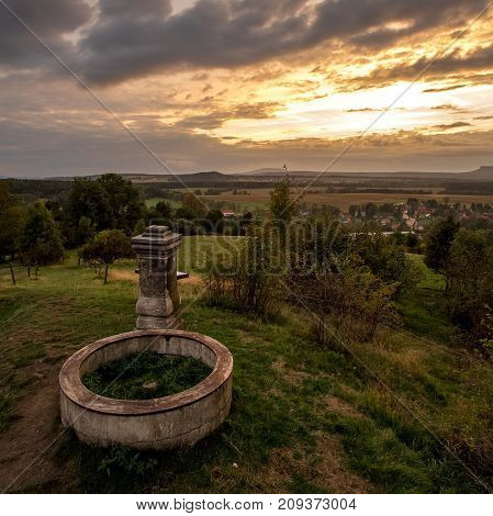 View From The High Hill In The Czech Republic