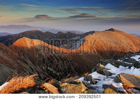 Alpine landscape in National Park Retezat, Romania, Europe