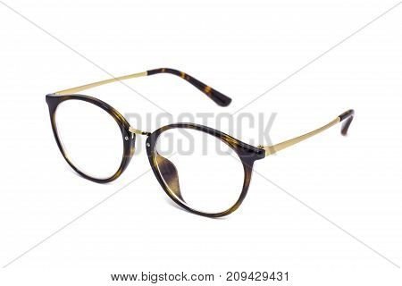 vintage glasses isolated on a white background