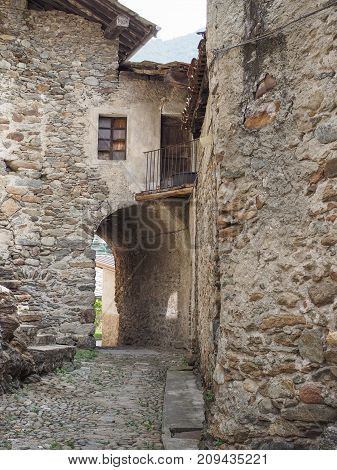 View Of Settimo Vittone Old City Centre