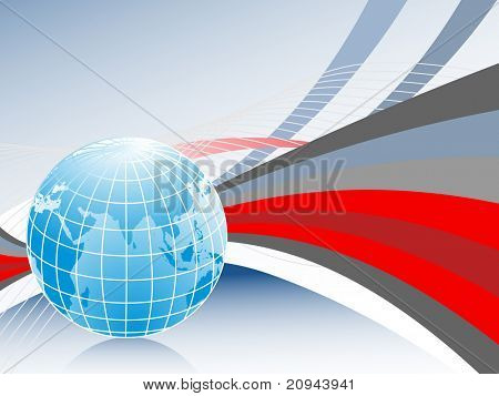 astratto strisce sfondo con globo