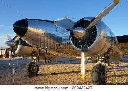 December 7 2015 Tucson Arizona: vintage aircraft on display at the Pima Air and Space museum