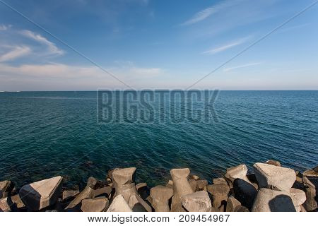 Tetrapod structure for protection coast from wave and storm.