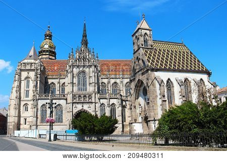 St. Elizabeth Cathedral in Kosice, the largest church of Slovakia