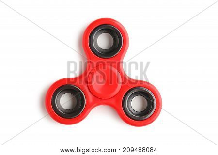 Fidget spinner toy isolated on a white
