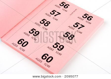 Libro di biglietti della lotteria