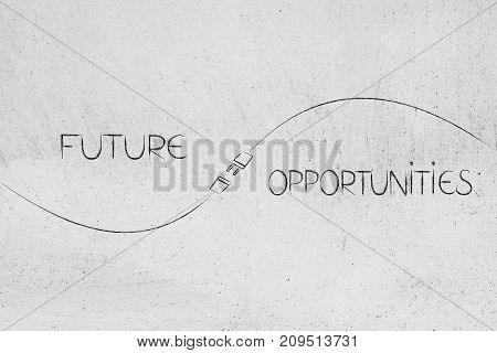 Future And Opportunities Captions With Plug In Between