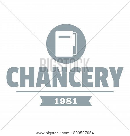 Chancery logo. Simple illustration of chancery vector logo for web