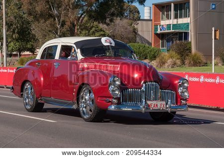 Adelaide, SA, Australia - October 15, 2017: South Australians gather in Elizabeth for the Holden Dream Cruise celebrating 70 years of car manufacturing in Adelaide. The factory will close October 20th ending car manufacturing in Australia for the moment.