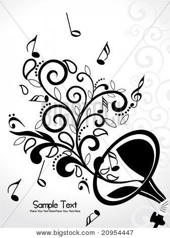 illustrazione vettoriale di sottofondo musicale