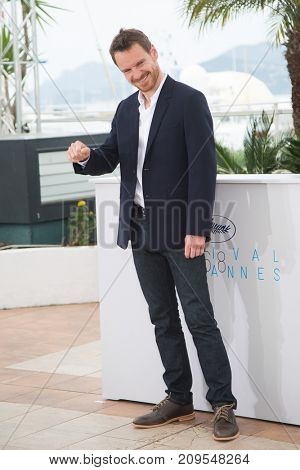 CANNES, FRANCE - MAY 23, 2015: Michael Fassbender attends the 'Macbeth' Photocall . 68th annual Cannes Film Festival at the Palais des Festivals 