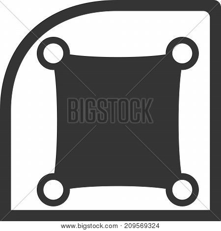 Window Shade Creative Vector Icon Shape. Use for Baby On Board or Sunshade Logo and Icons. Protect passengers from sun rays