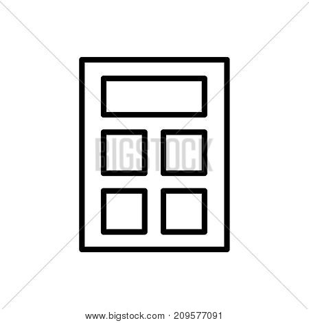 Modern calculation line icon. Premium pictogram isolated on a white background. Vector illustration. Stroke high quality symbol. Calculation icon in modern line style.
