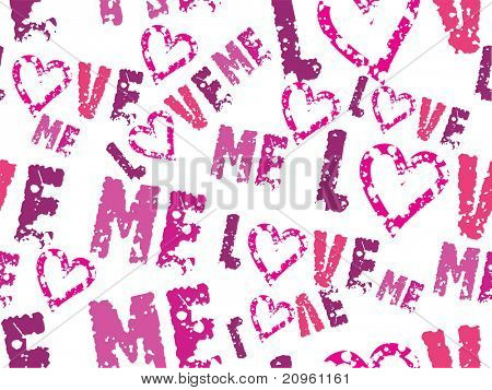 impression de fond romantique, illustration vectorielle