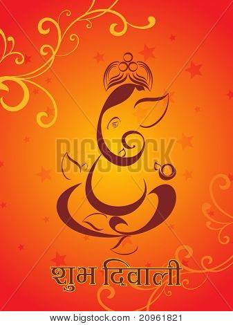 Diwali celebration arka plan, illüstrasyon vektör