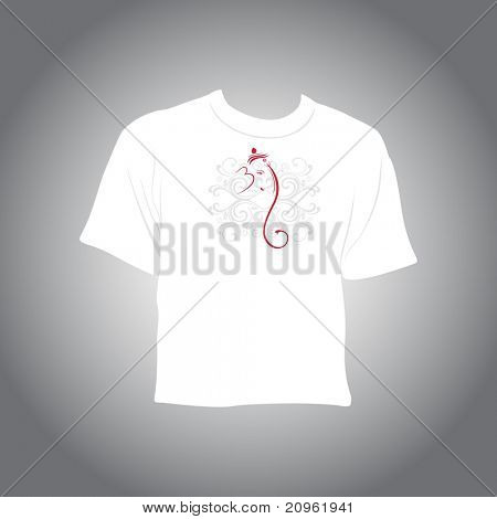 Дивали шаблон tshirt изолированные на сером фоне
