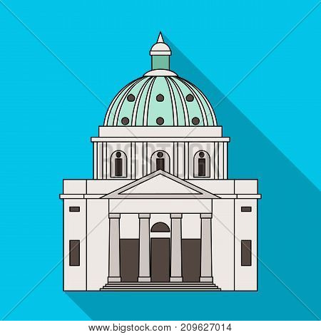 Building, single icon in flat style.Building, vector symbol stock illustration .