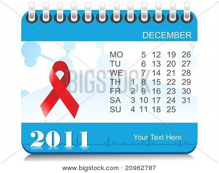 Vektor-Kalender für Dezember 2011