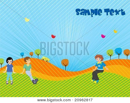 astratto sfondo kiddish, illustrazione vettoriale