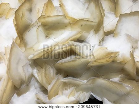 It's a natural mineral. it's barite and rough texture. founed in part of china. It's selective focus.