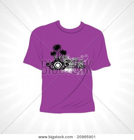 Абстрактный фон с изолированной tshirt, векторные иллюстрации