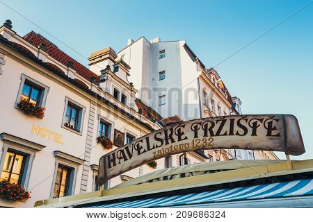Havelske Trziste Market In Prague, Czech Republic