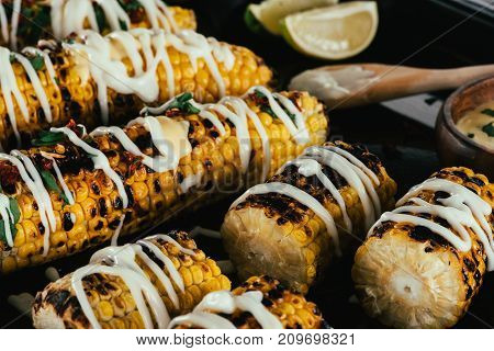 Grilled Corn With Maionese