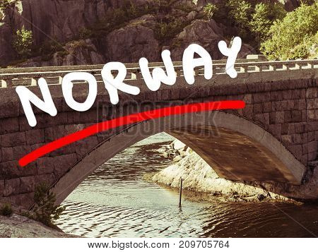 Old Bridge Vagand In Norway