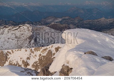 Sunrise View Form The Summit Of Grosser Priel