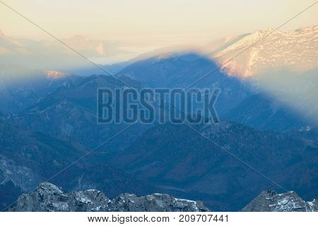 Sunrise View Form The Summit Of Grosser Priel