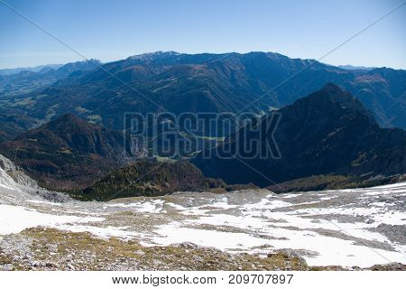 Autumn Hike To Grosser Priel Mountain