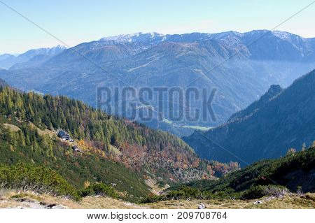 Autumn Hike To Grosser Priel Mountain