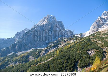 Autumn Hike To Grosser Priel Mountain