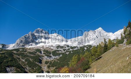 Autumn Hike To Grosser Priel Mountain