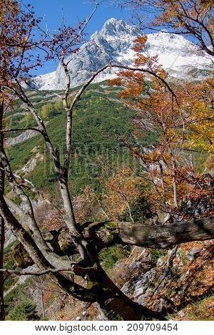 Autumn Hike To Grosser Priel Mountain