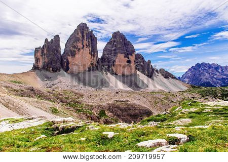 The Tre Cime di Lavaredo (Italian for 