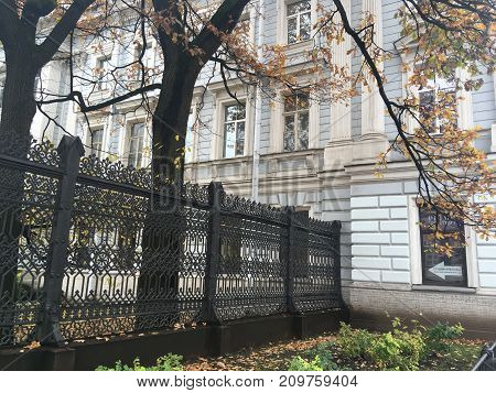 Bilding on the Ligovsky Prospect in the Russia city Saint Petersbug
