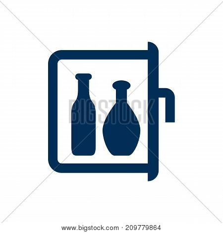 Vector Chiller Element In Trendy Style.  Isolated Minibar Icon Symbol On Clean Background.