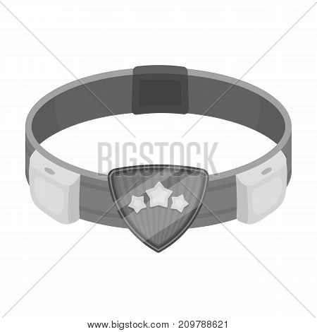 Belt, single icon in monochrome style.Belt, vector symbol stock illustration .