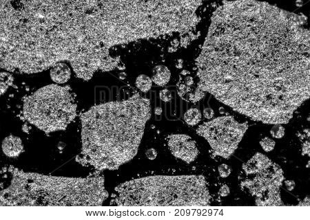 picture of a full frame sprayed metallic varnish micrograph