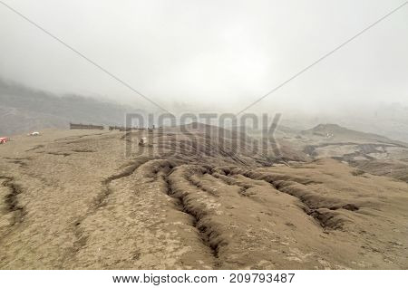 Scenery around Bromo Tengger Semeru National Park in Java a island of Indonesia