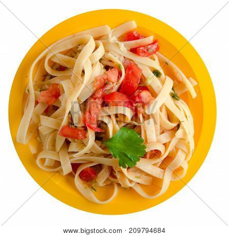 Spaghetti On A Plate