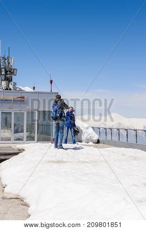 People On The Tahtali Mountain
