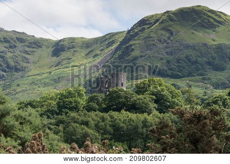 Dolbadarn Castle a 13th century castle in Llanberis North Wales Wales