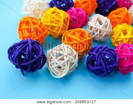 A Lot Of Colored Balls For A Florist As A Backdrop, The Substrate